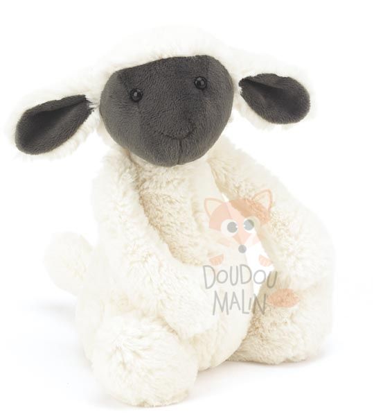  bashful peluche mouton blanc noir 30 cm 